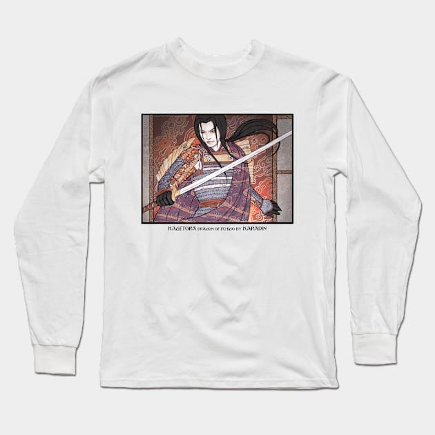 Kagetora Dragon of Echigo Long Sleeve T-Shirt by karadin